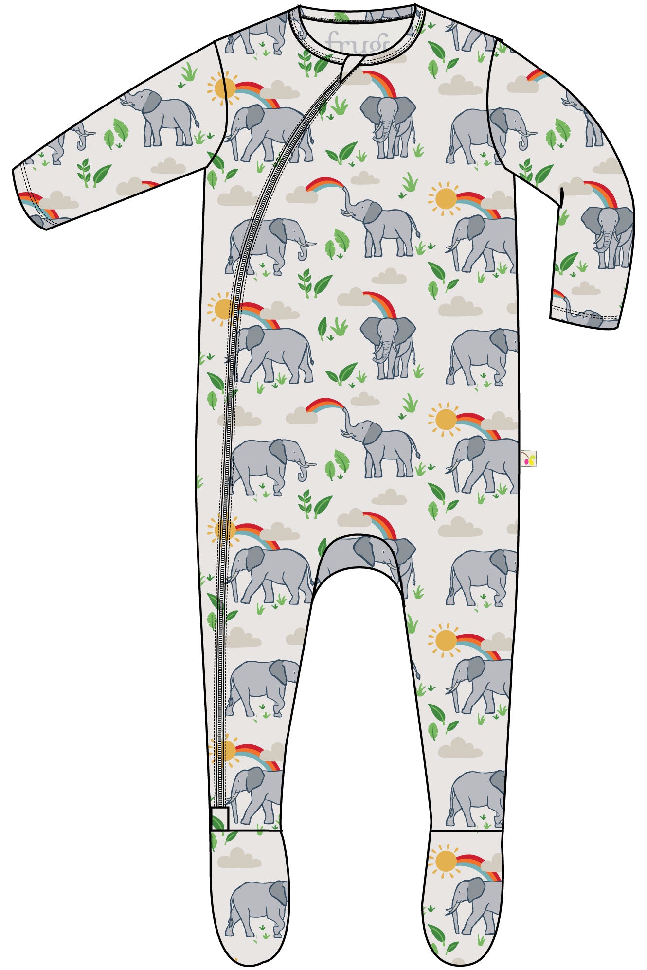 Strampler Elefant von Frugi