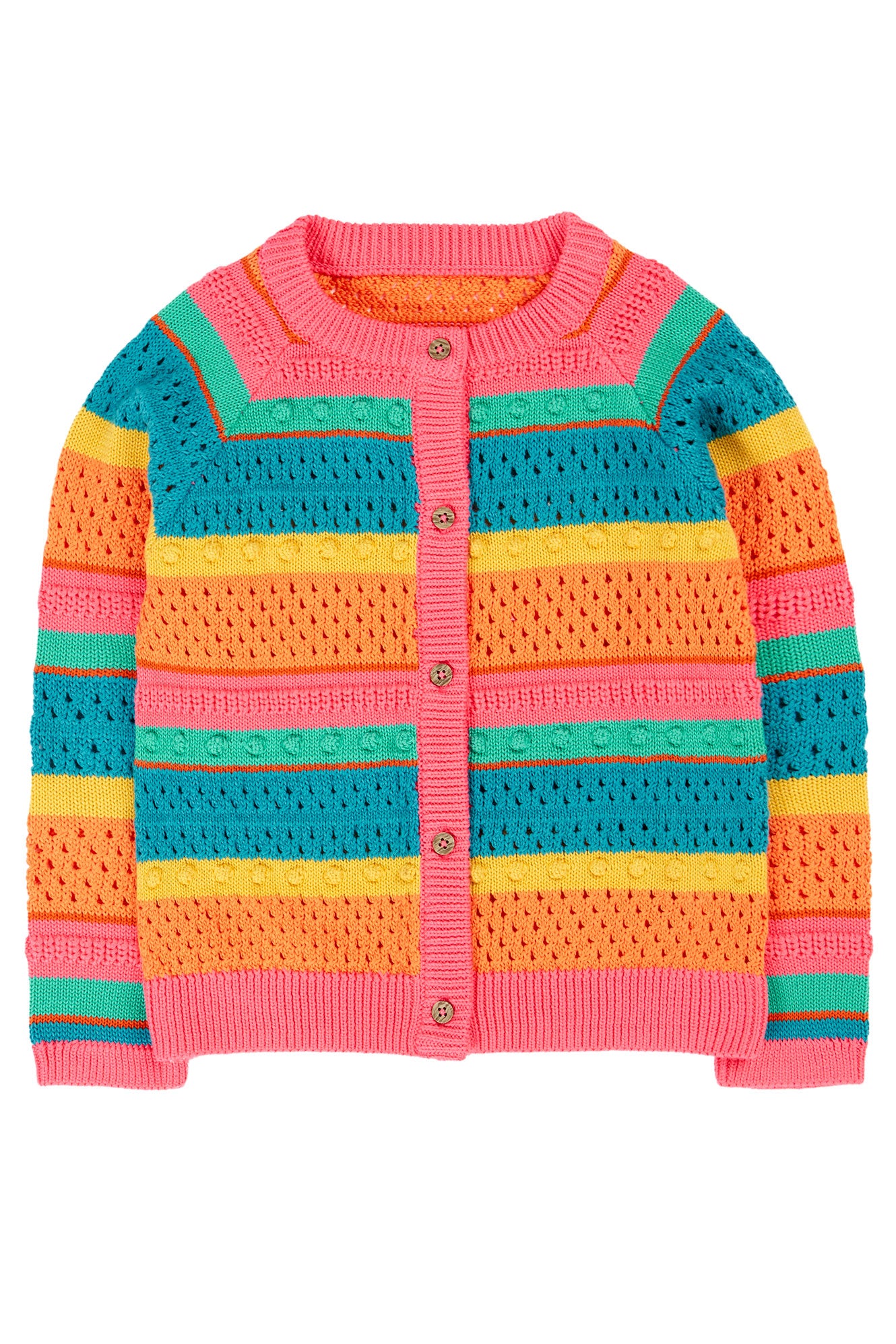 Strickjacke Regenbogen Frugi