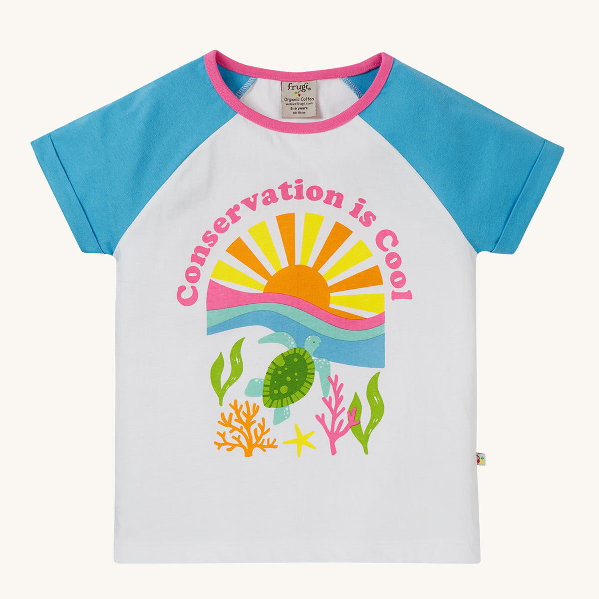 T-Shirt Sonne und Meer von Frugi