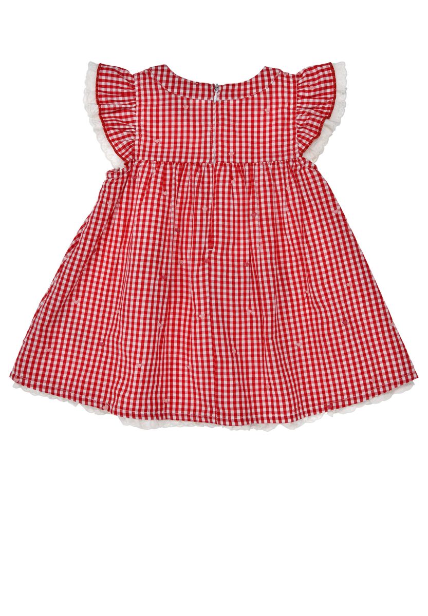 Trachtenkleid rot/weiss kariert von Bondi