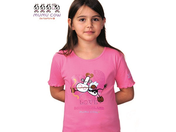 T-Shirt Kuh pink von Mumu Cow