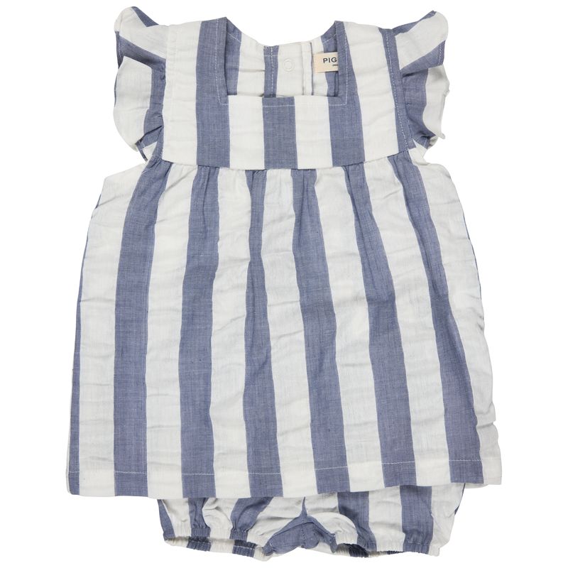 Tunika Set blau/weiss gestreift von Pigeon