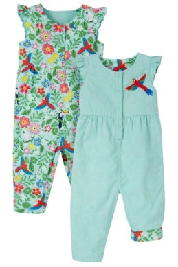 Wende-Latzhose Papagei von Frugi