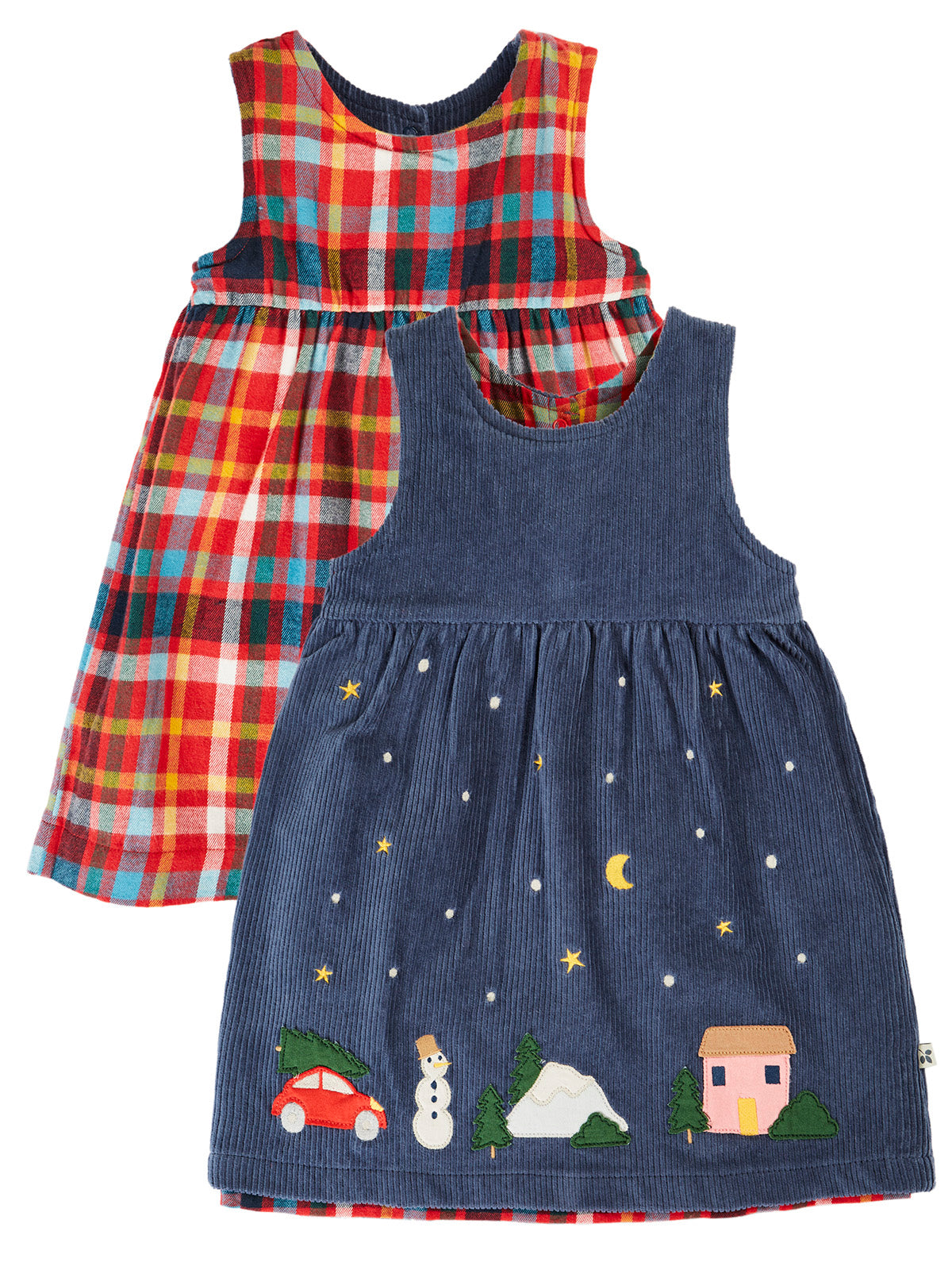 Wende-Kleid Winterzeit von Frugi