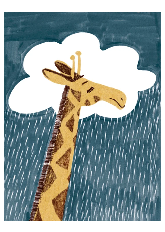 Karte Giraffe von schönegrüsse