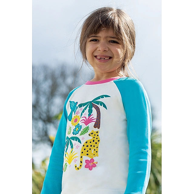 Shirt Leopard und Palmen von Frugi