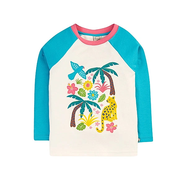 Shirt Leopard und Palmen von Frugi