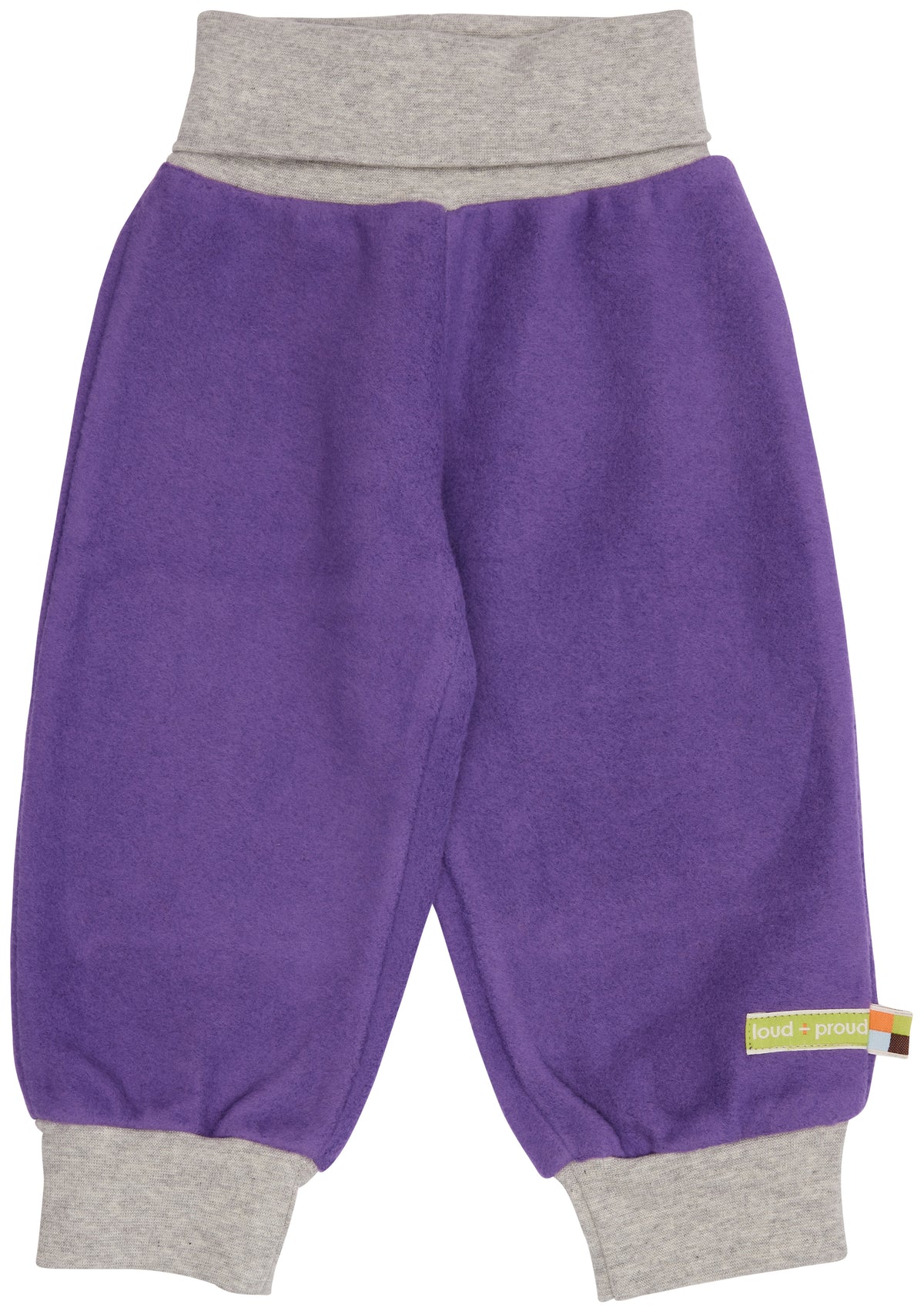 Fleecehose in lila von loud + proud