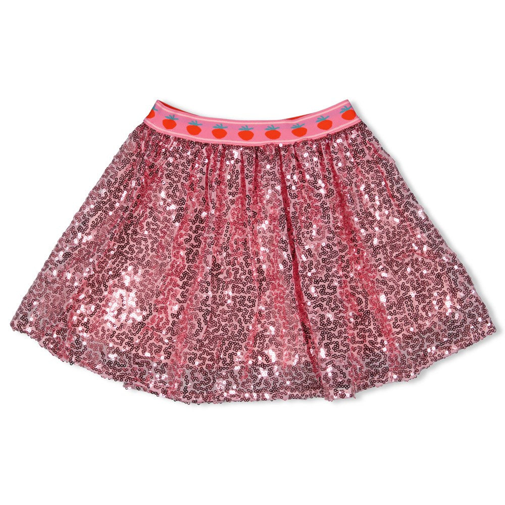 Pailletten Jupe in pink von Jubel