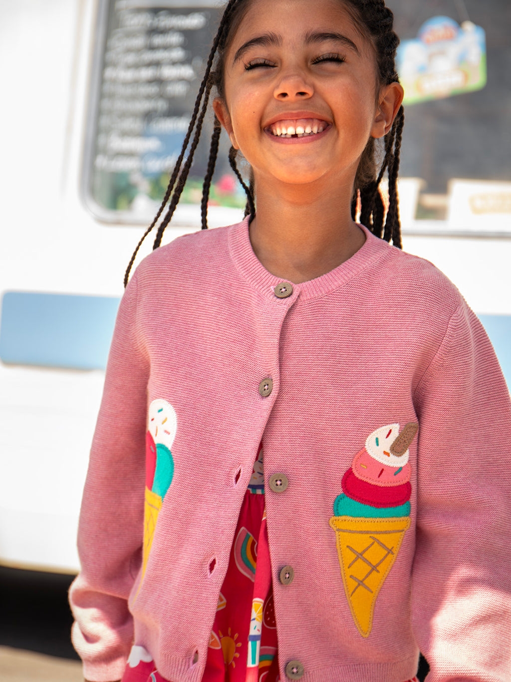 Strickjacke Glace von Frugi