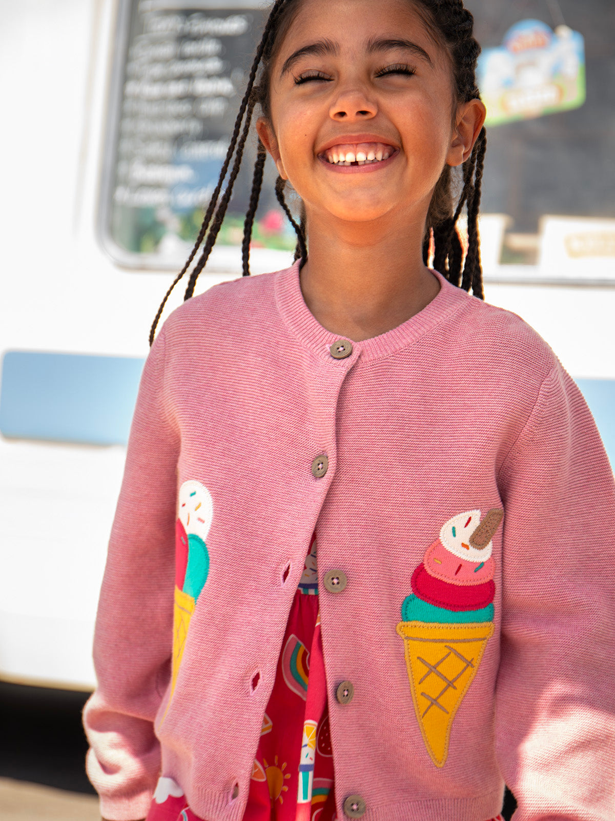 Strickjacke Glace von Frugi