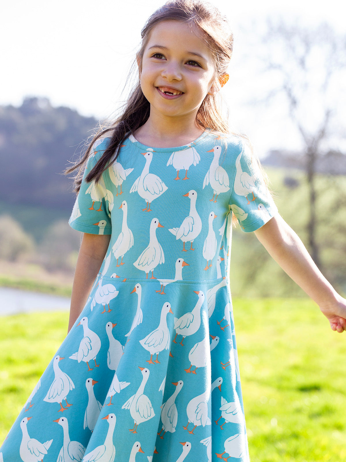 Schwingkleid Gänse von Frugi