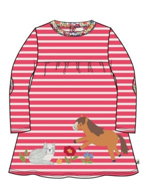 Kleid mit Ponyapplikation von Frugi