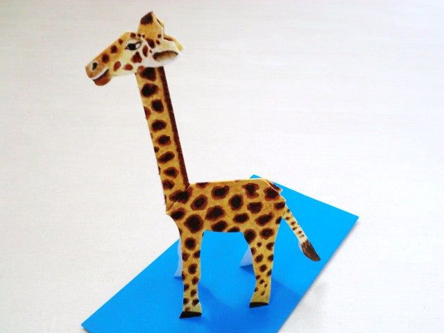 3D- Tierkarte Giraffe