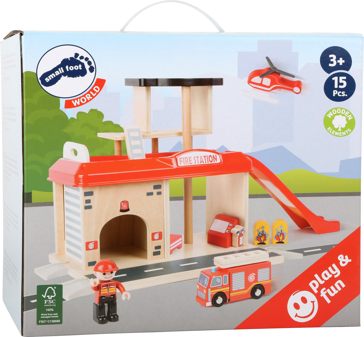 Feuerwehrwache mit Zubehör