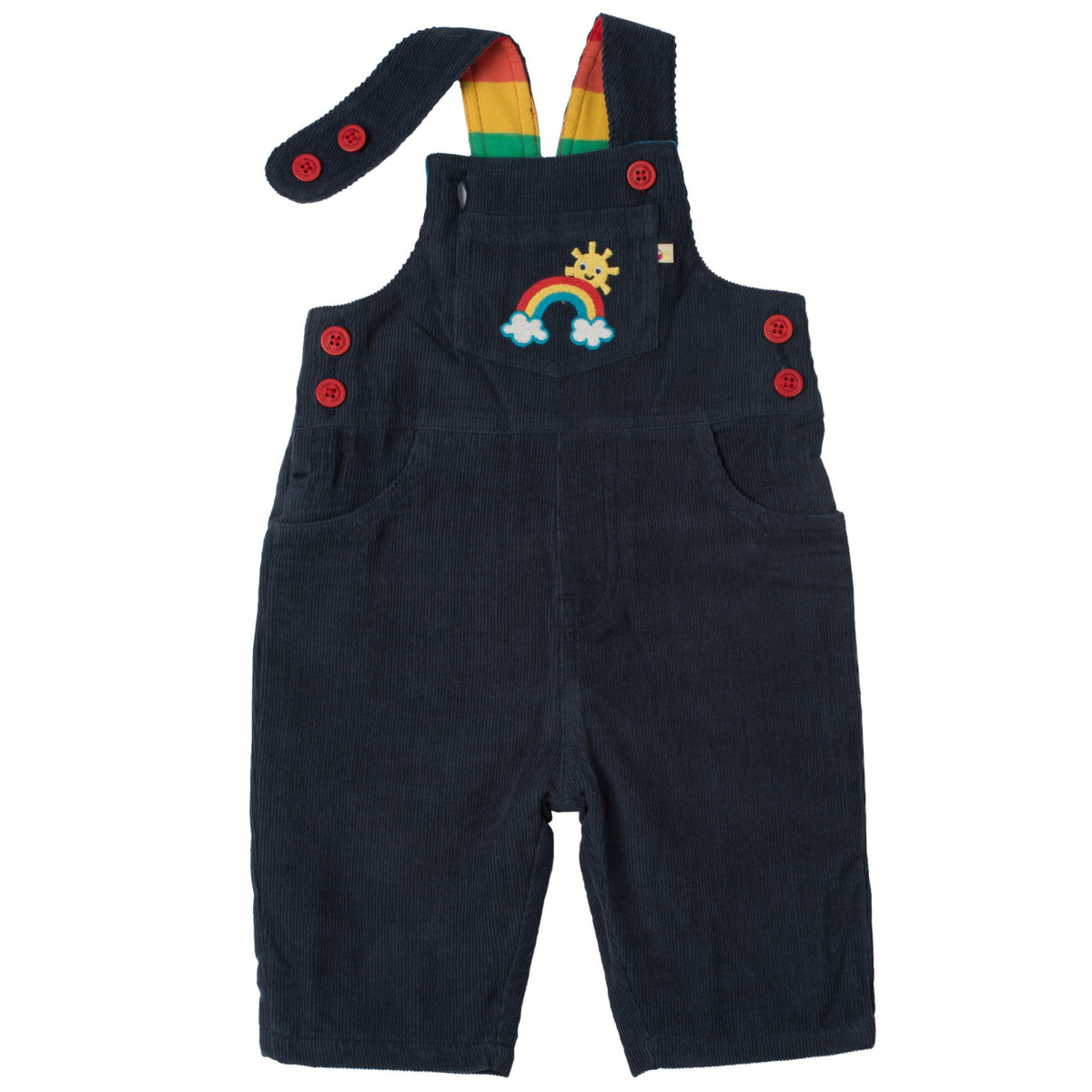 Latzhose Regenbogen ( 0-3 Monate ) von Frugi