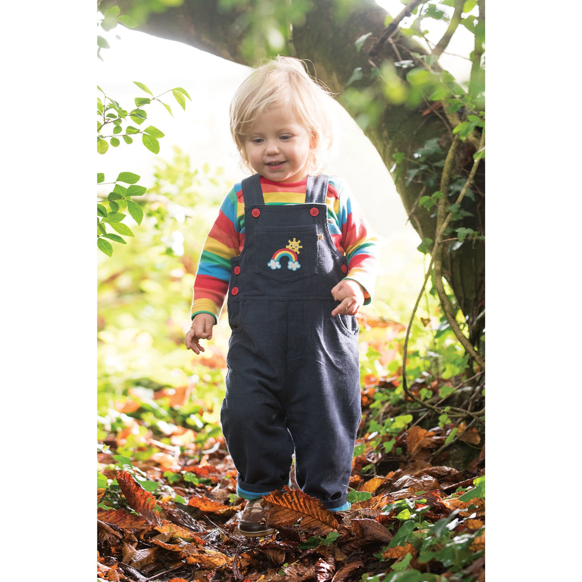 Latzhose Regenbogen ( 0-3 Monate ) von Frugi