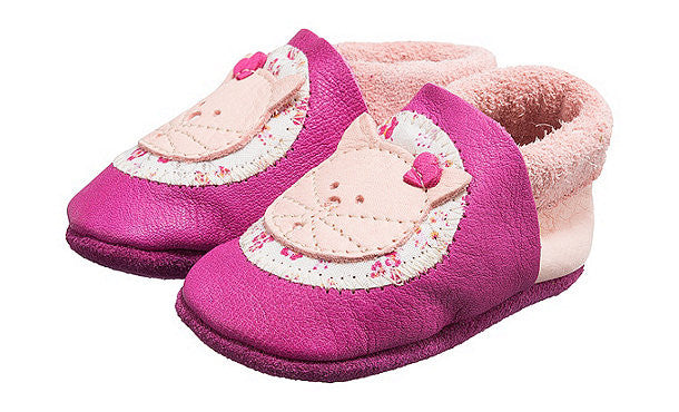 Finken Lauflernschuhe Katze Pink