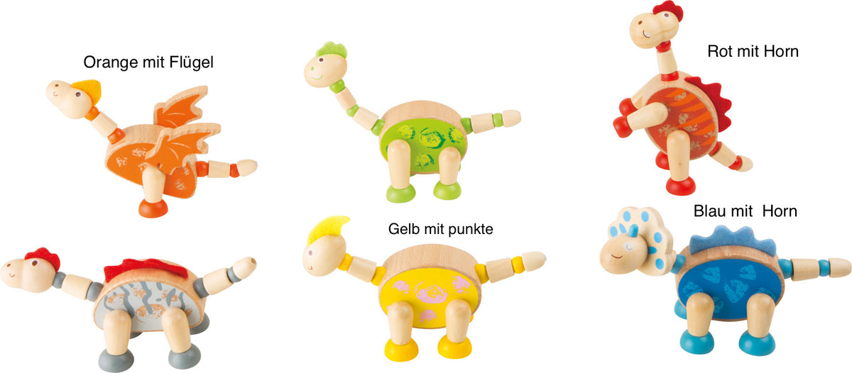 Flexible Holzfigur Dinosaurier