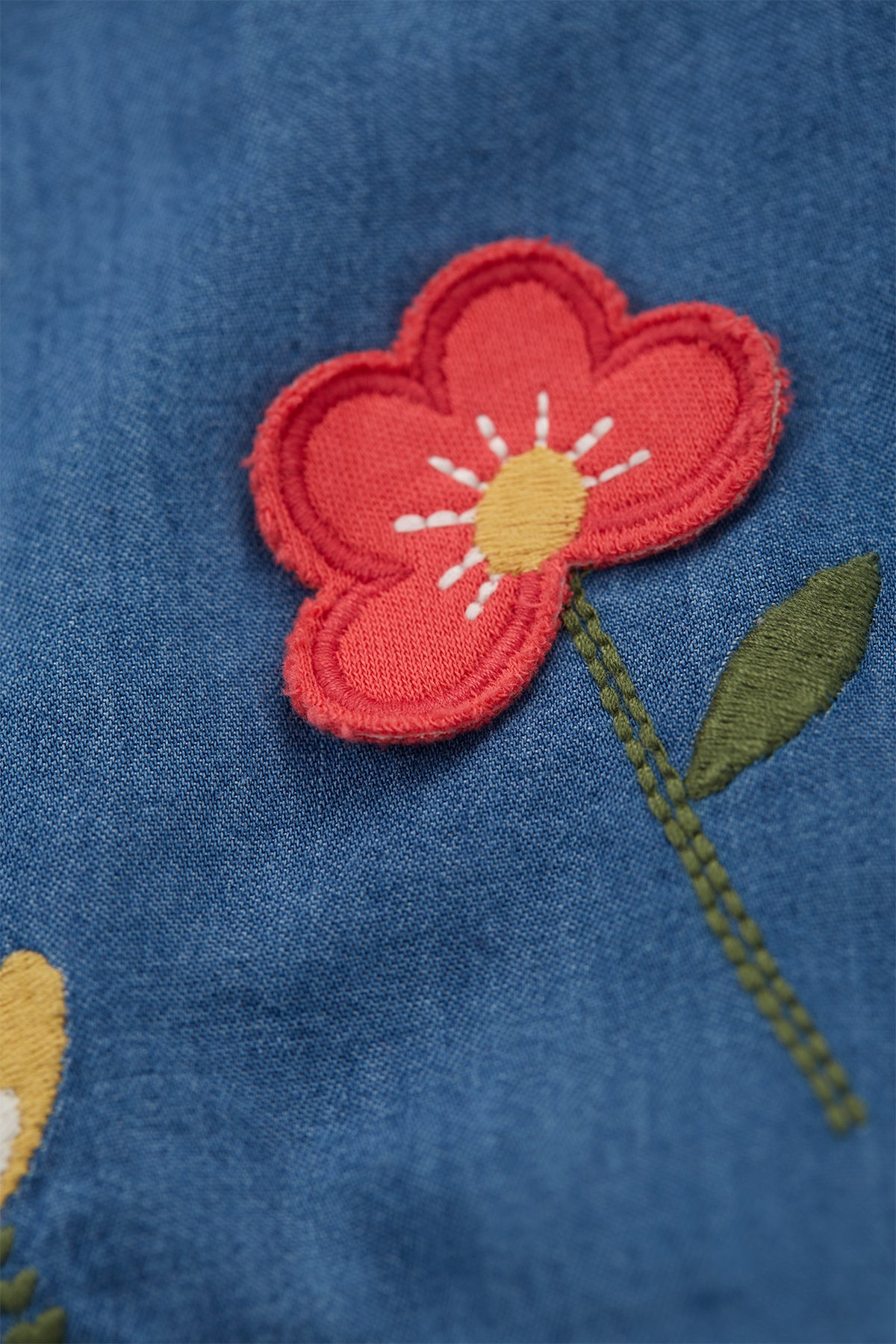 Jeanskleid Blumen von Frugi