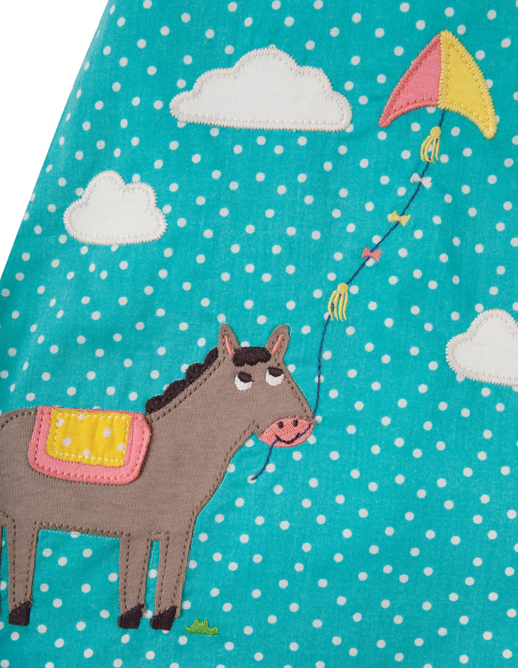 Kleid mi Esel Applikation von Frugi