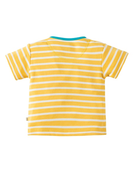 Rückseite hinten Shirt Atlantic Applique T-shirt Yellow Bird Vogel T-Shirt Frugi Gelb