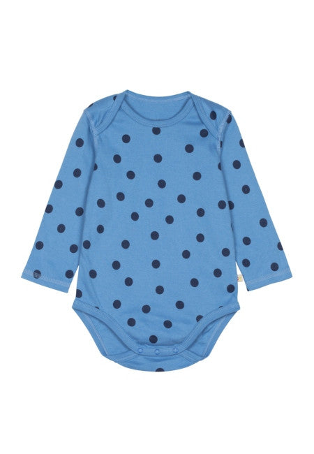 Body Punkte Frugi Baby Bodies Dottie blau