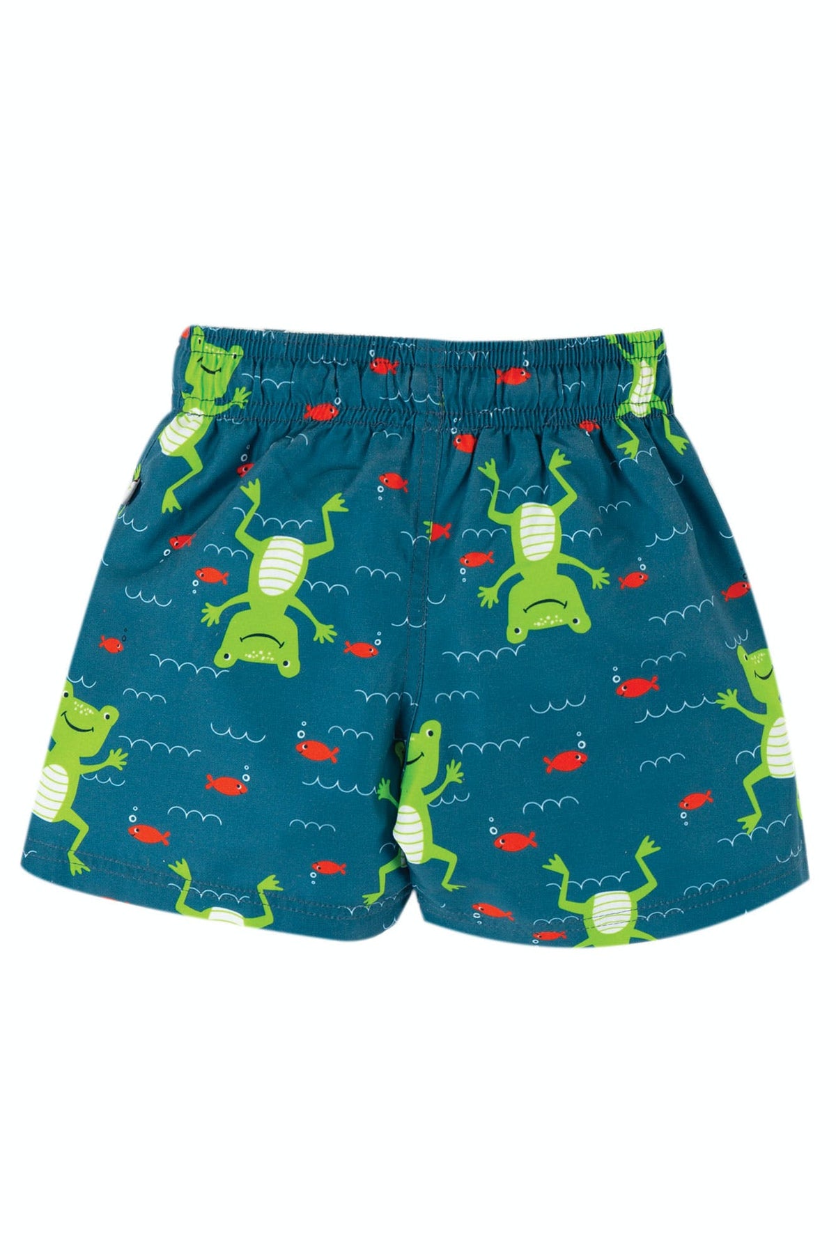 Badehose mit Frösche aus recycelten Plastik-Flaschen ( 6-12, 12-18 Monate, 3-4 Jahre) von Frugi