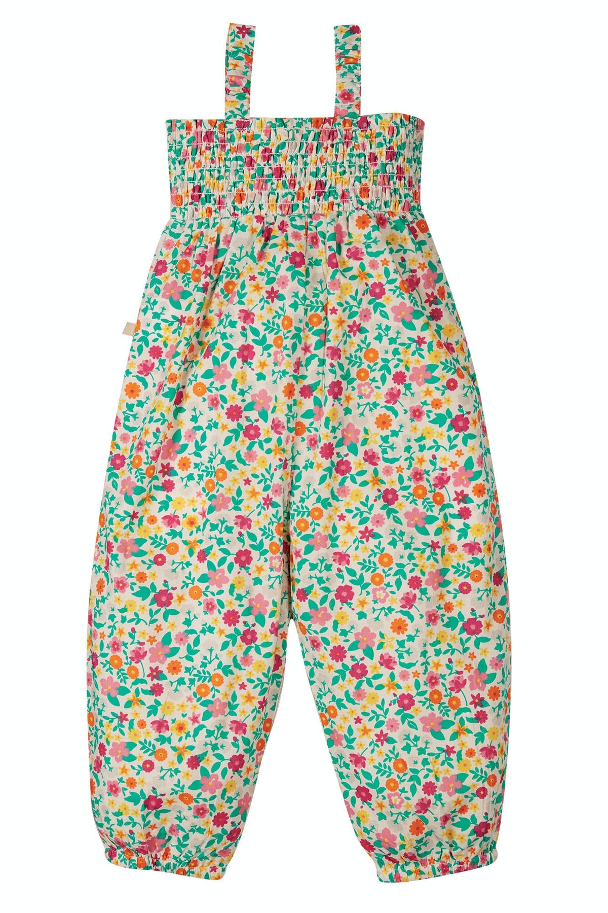 Sommer Latzhose Blumen ( 6-12 Monate) von Frugi