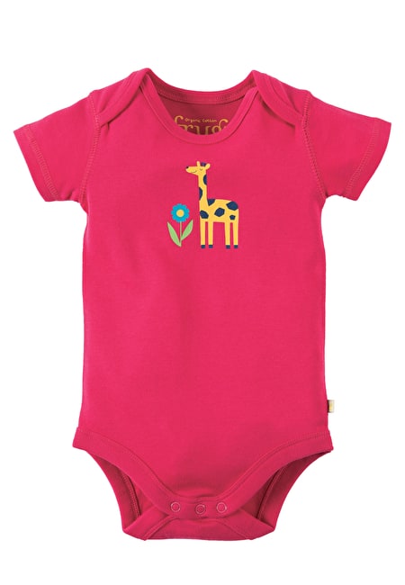 Body Bodies Giraffe Frugi Bio-Baumwolle Pink