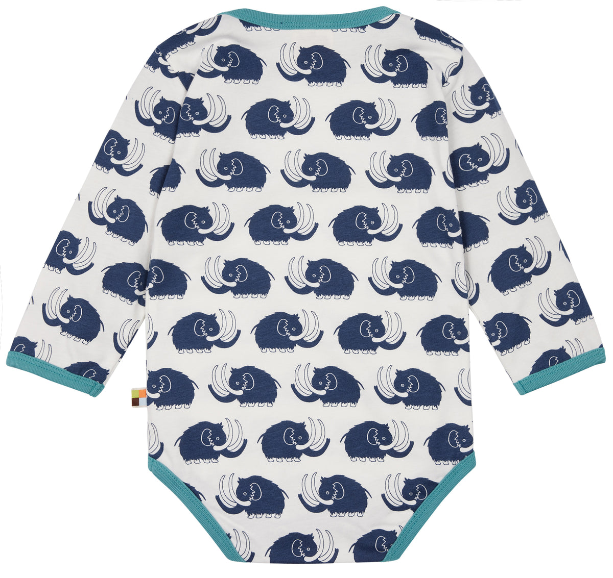 Langarm Body mit Mamut  in blau von loud + proud