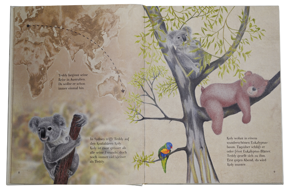 Kinderbuch "Teddy auf Entdeckung der Bären dieser Welt"