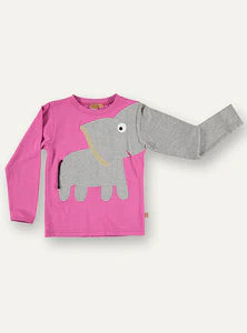 Shirt Ubang mit Elefant Rosa von Ubang