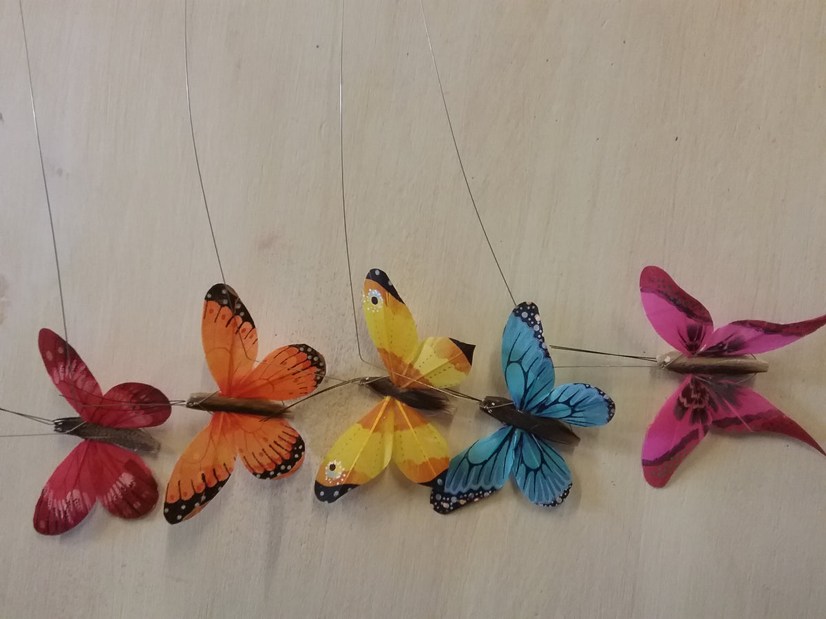Solar Schmetterling zum Stecken oder Stellen, handgemacht in Jura