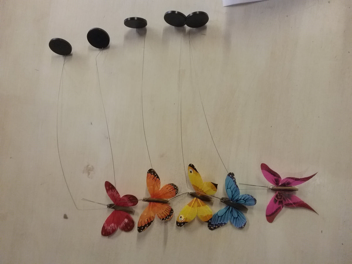 Solar Schmetterling zum Stecken oder Stellen, handgemacht in Jura