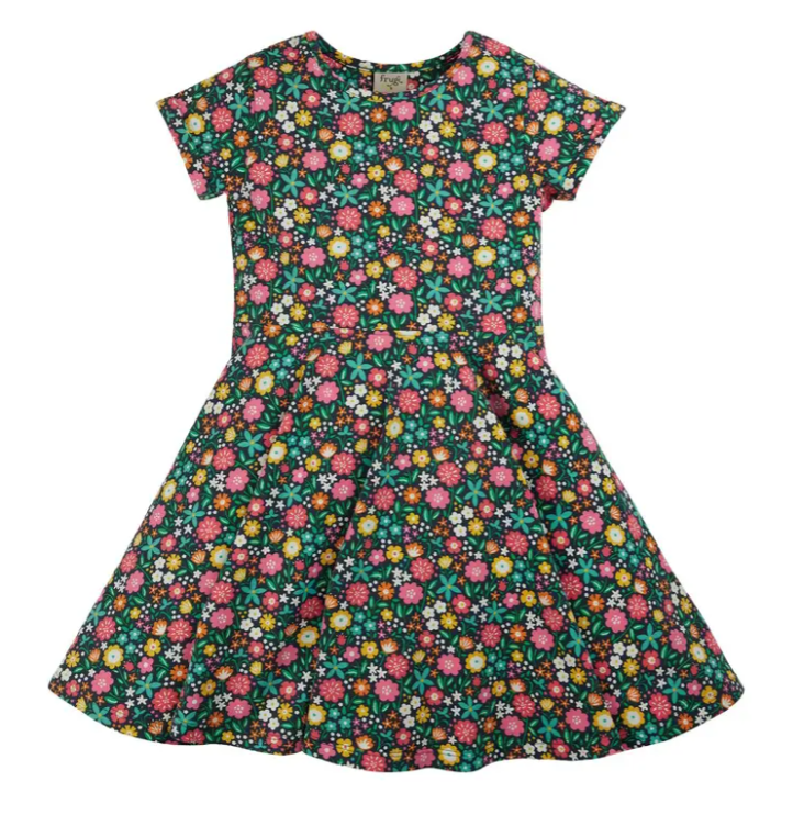 Schwingkleid mit Blumen von Frugi