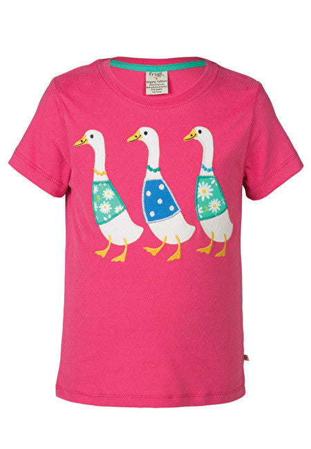 T-Shirt Gänse ( 7-10 Jahre ) von Frugi 100% Bio-Baumwolle