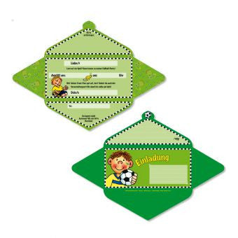 Einladungskarten-Set Fussball ( versand nur 1 Fr.- )