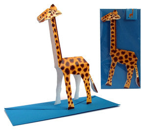 3D- Tierkarte Giraffe
