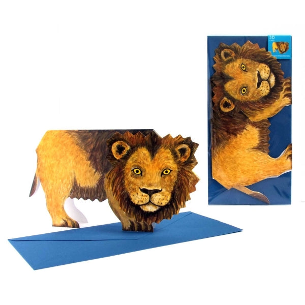 3D Grusskarte Löwe