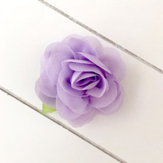Haarspange mit Chiffon-Blüte Farbe Violet von Pimpilotta