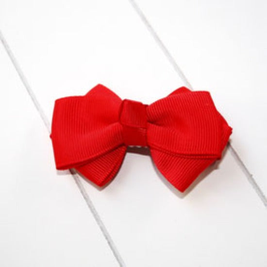 Haarspange rot mit Schleife von Pampilotta
