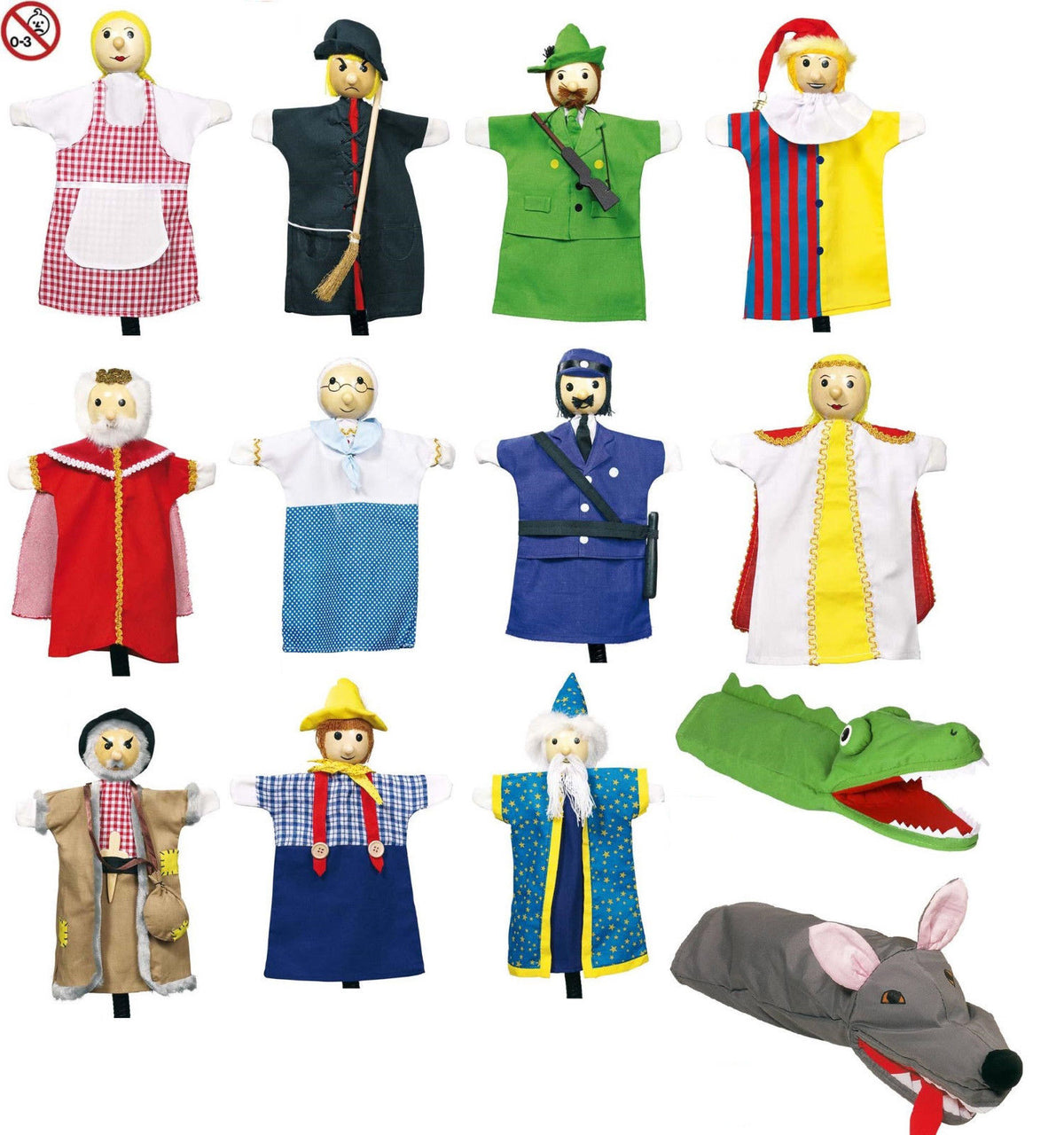 Handpuppen aus Holz von Goki