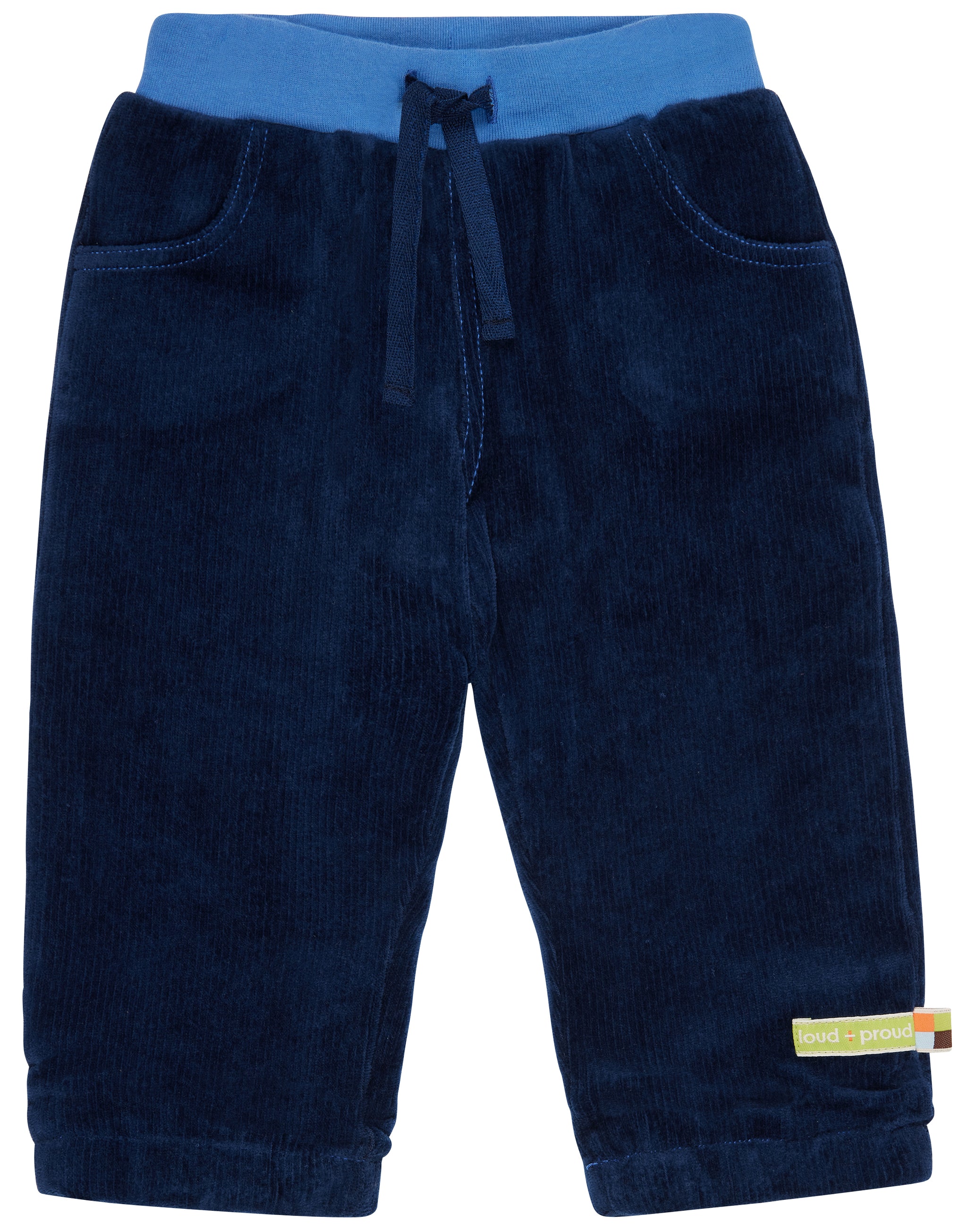 Loud + Proud Unisex Kinder Cordhose – Weicher Gummibund, Warm Gefüttert | Bio-Baumwolle, Größen 62-128