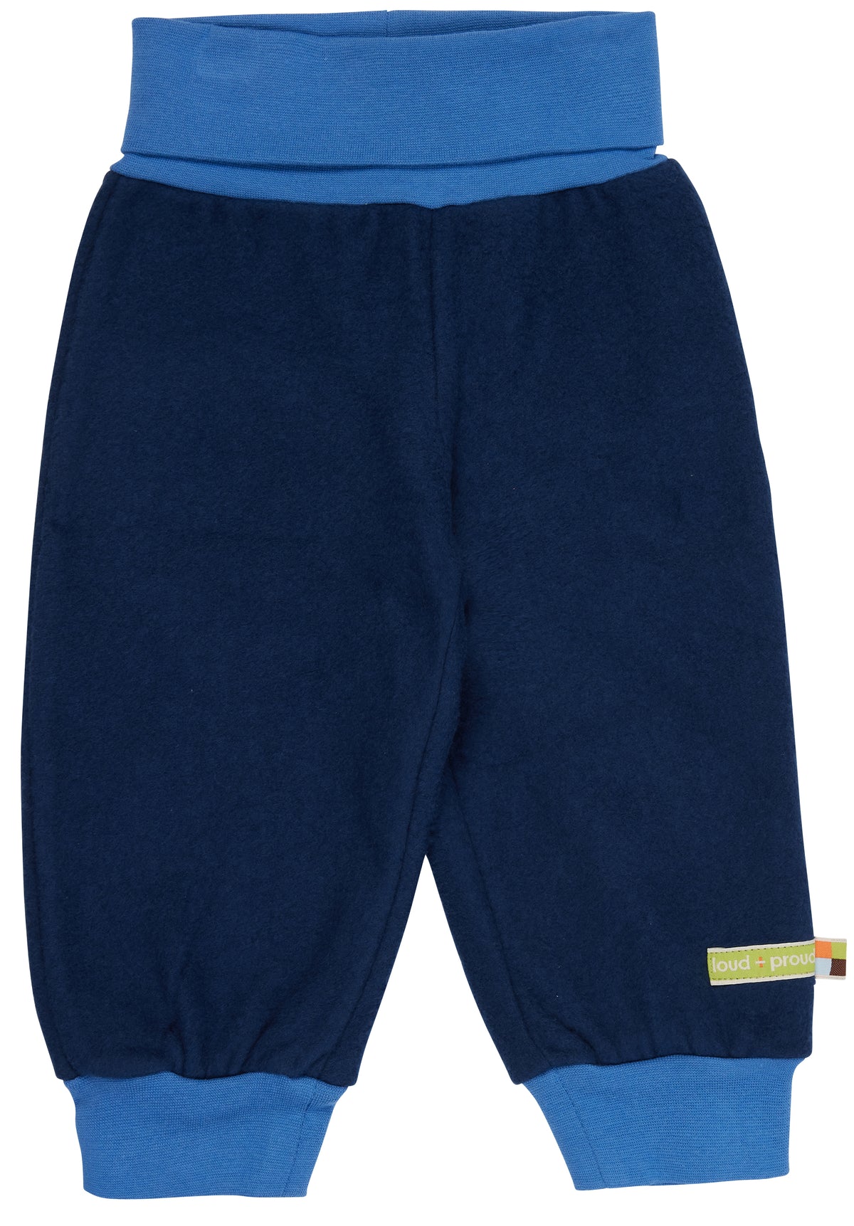 Hose Fleece in dunkelblau  von loud + proud