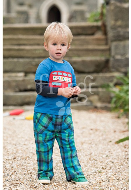 Checked Snugs  Green Check  Grüne Hose Frugi Junge Boy