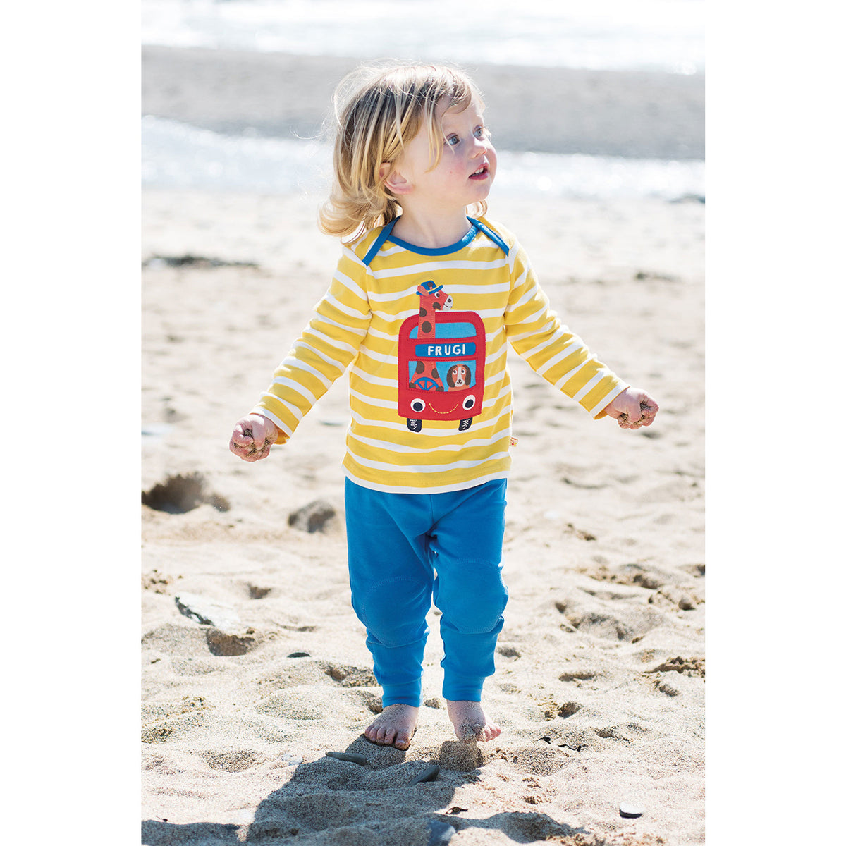 Hose blau ( 3-6 Monate) von Frugi