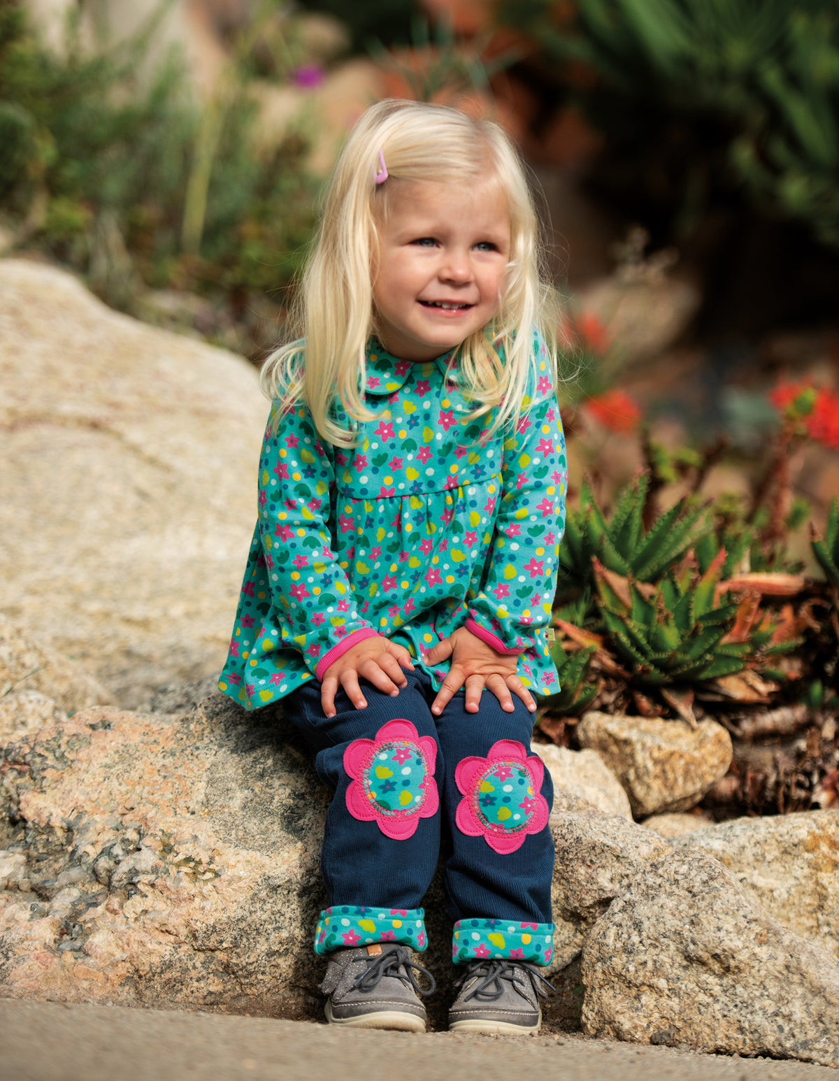 Bluse Blume ( 0-3, 18-24 Monate) von Frugi