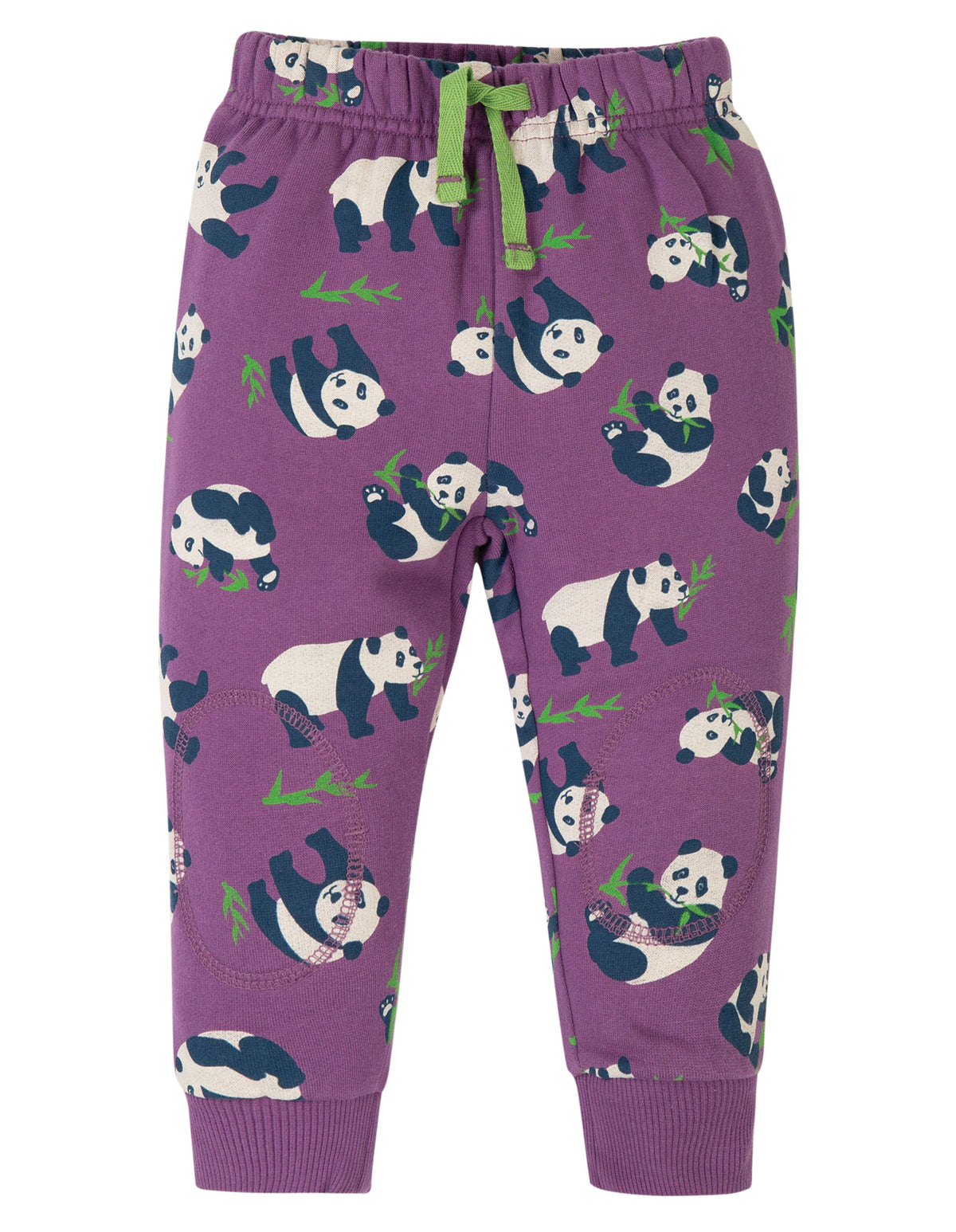 Lila Hose mit Pandas