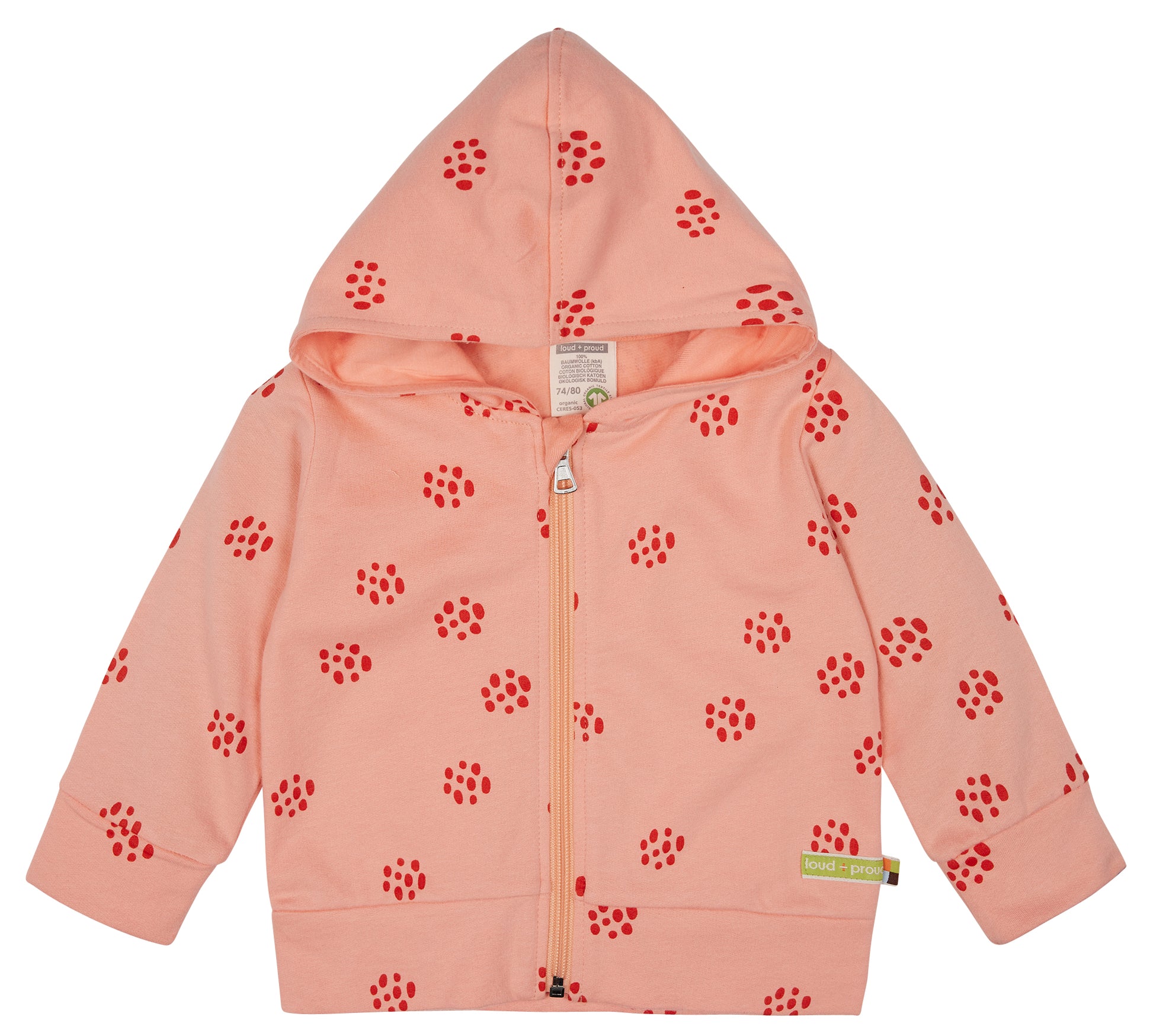 Kaputzenjacke rosa von loud+proud